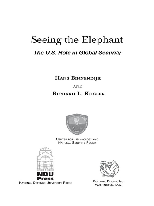 Title details for Seeing the Elephant by Richard L. Kugler - Available